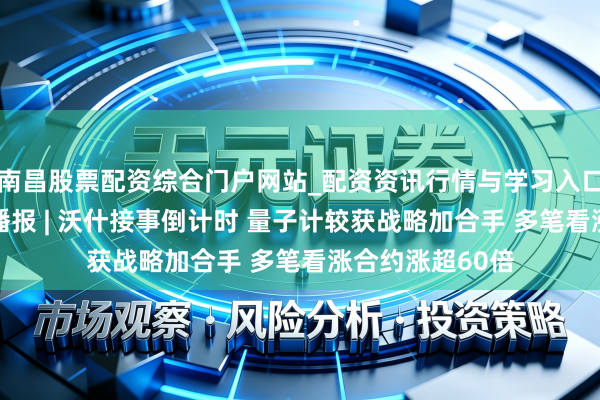 南昌股票配资综合门户网站_配资资讯行情与学习入口汇总 期权智投播报 | 沃什接事倒计时 量子计较获战略加合手 多笔看涨合约涨超60倍
